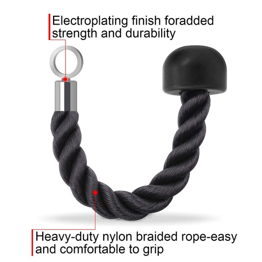 Jippit's Single head  Fitness Pull Rope Biceps Cord Cable
